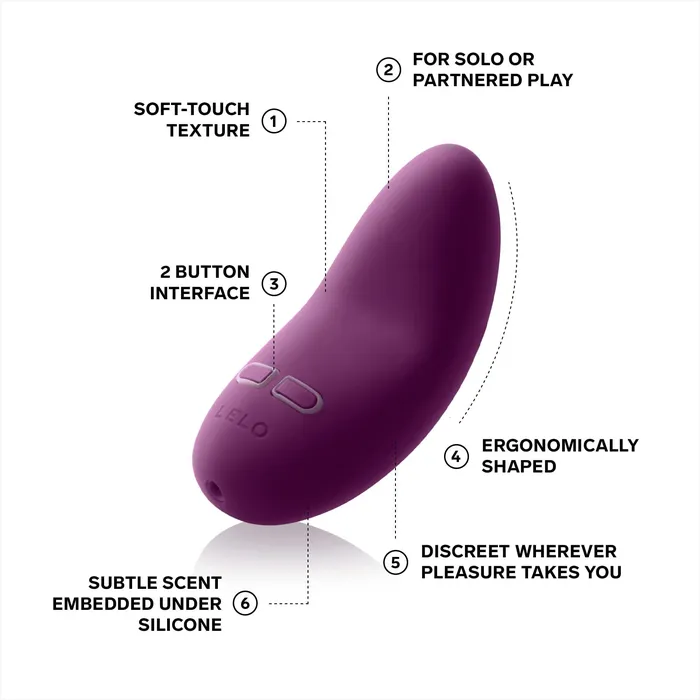 LELO Lily 2 Plum Bordeaux Chocolat Vibrator Personal Massager LELO Female Sex Toys