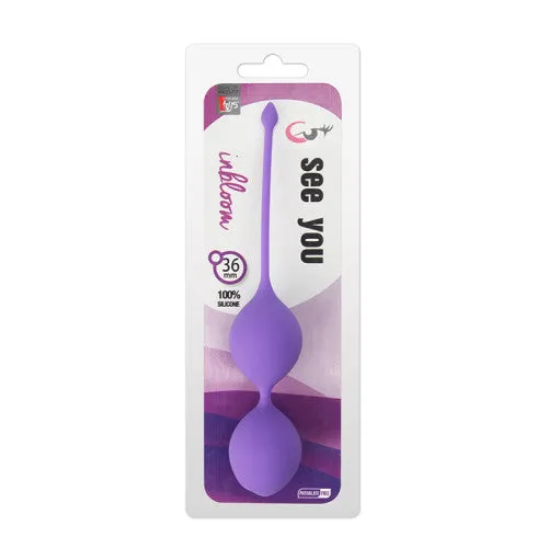 See You In Bloom Kegel Balls 36mm Purple Dream Toys Female Sex Toys