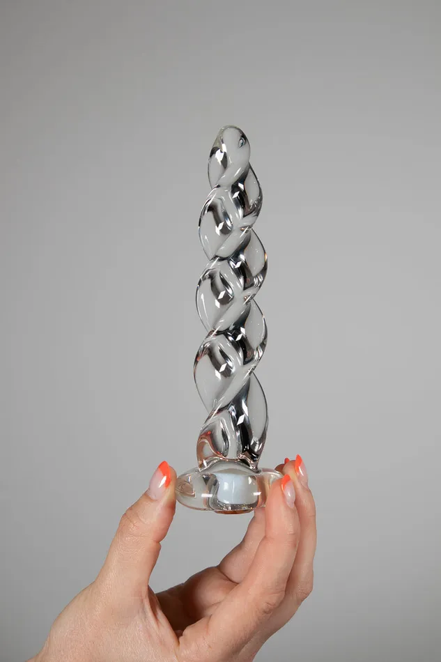 Crystal Delights Gold Twist dildo Posmo Dildos