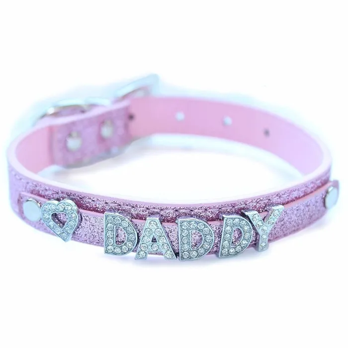 House of Dasein Anal Collars Leashes Black Daddy Rhinestone Collar Ddlg Bdsm Kawaii Accessories