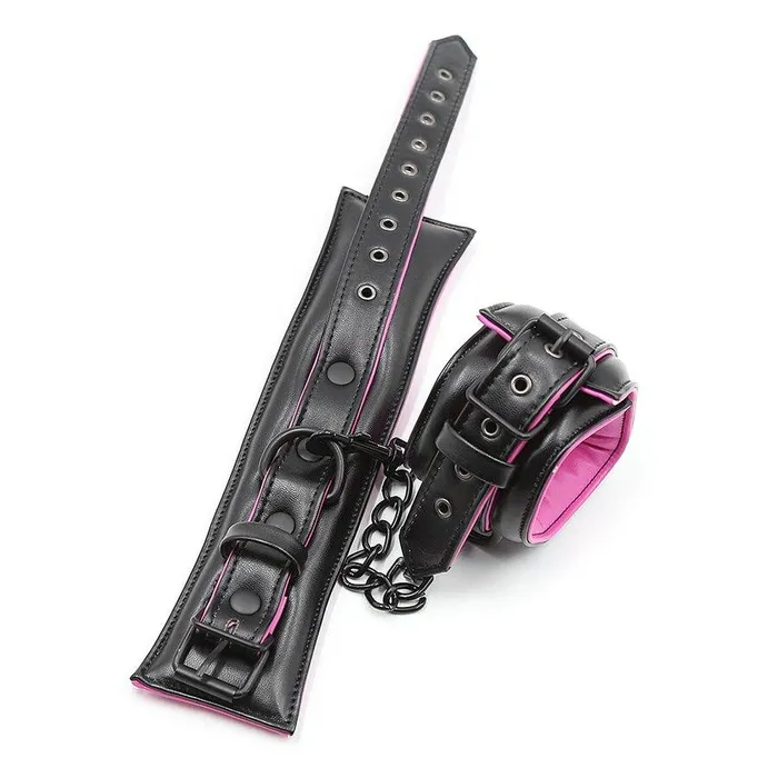 House of Dasein Couples Cuffs Shackles Soft Pink Ankle Wrist Cuffs Restraints Bdsm Fetish Kink