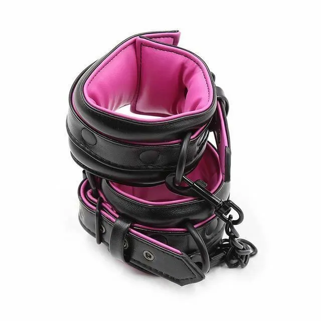 House of Dasein Couples Cuffs Shackles Soft Pink Ankle Wrist Cuffs Restraints Bdsm Fetish Kink