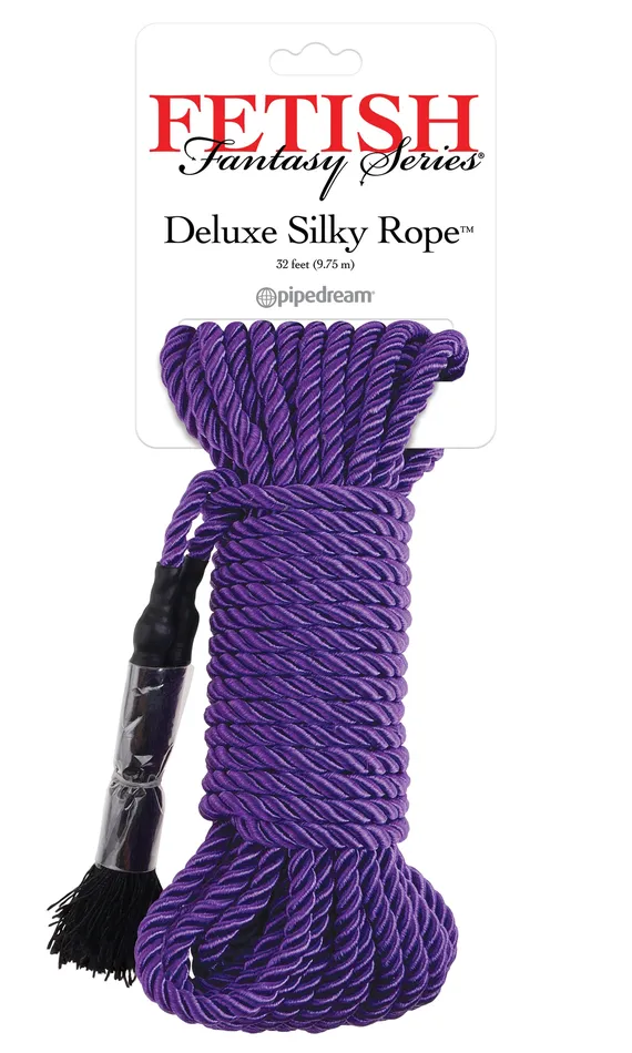 Pipedream Products Couples Fetish Fantasy Series Deluxe Silk Rope Pipedream Products Couples Fetish Fantasy Series Deluxe Silk Rope