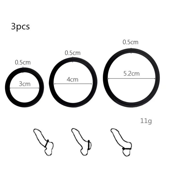 Couples EVEs SECRETS Cock Ring Set Simple High Elasticity Cock Rings Sex Toys for Men