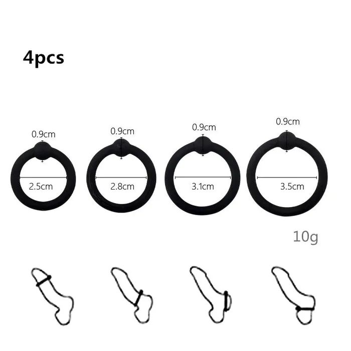 Couples EVEs SECRETS Cock Ring Set Simple High Elasticity Cock Rings Sex Toys for Men