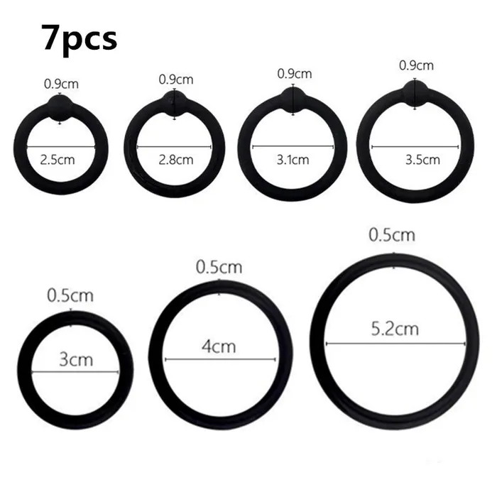 Couples EVEs SECRETS Cock Ring Set Simple High Elasticity Cock Rings Sex Toys for Men