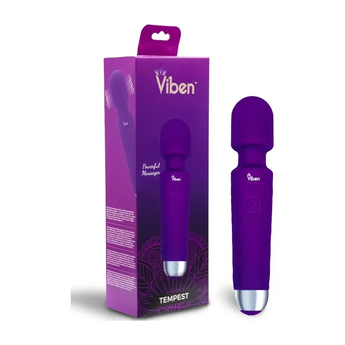 Viben Vibrators Viben Tempest Travel Wand Massager Violet