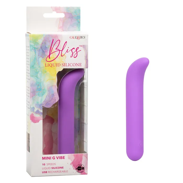 Vibrators AAPD Bliss Liquid Silicone MINI G VIBE Purple Gspot Vibrator