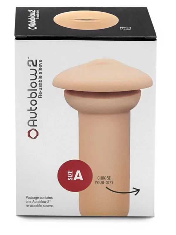 Calvista Male Sex Toys Autoblow 2 Compatible Mouth Sleeve Size A White Calvista Male Sex Toys Autoblow 2 Compatible Mouth Sleeve Size A White