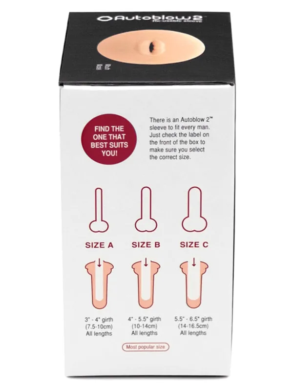 Calvista Male Sex Toys Autoblow 2 Compatible Mouth Sleeve Size A White Calvista Male Sex Toys Autoblow 2 Compatible Mouth Sleeve Size A White