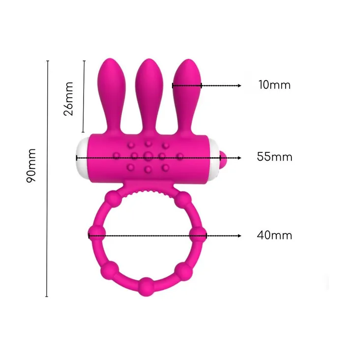 Couples Vibrating Cock Ring FRISKY BUSINESS SG