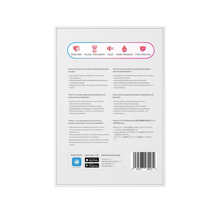 Lovense Female Sex Toys Lovense Tenera 2 Air Pulse Clitoral Stimulator