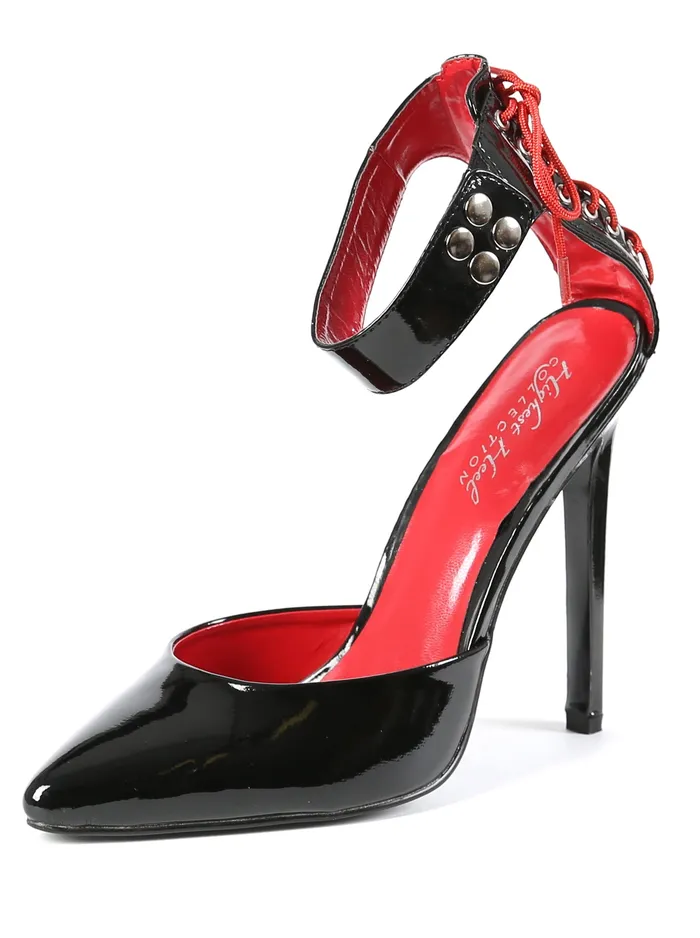 Anal HonourSkintwocom Black and Red Lace Heels UK 6