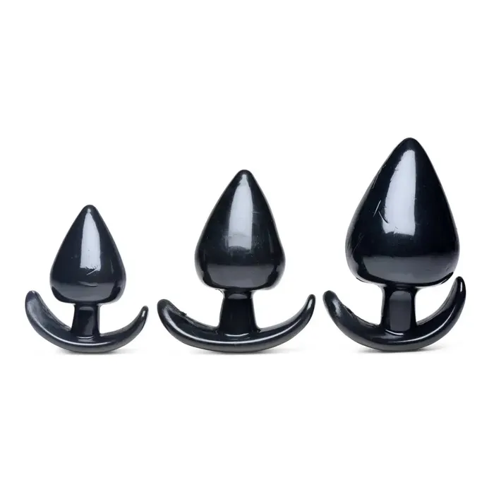 Anal Master Series Triple Spades 3 Piece Anal Plug Set