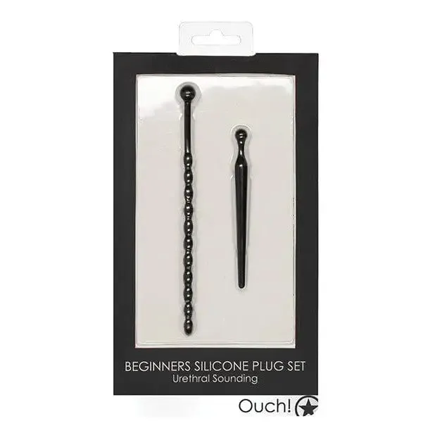 Anal Shots America Shots Ouch Urethral Sounding Beginners Silicone Plug Set Black Anal Shots America Shots Ouch Urethral Sounding Beginners Silicone Plug Set Black