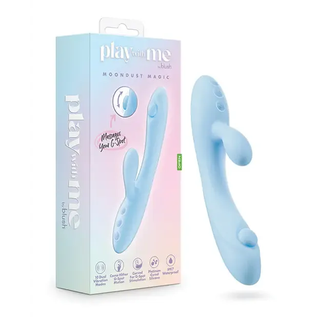 Blush Play With Me Moondust Magic Vibrator Blue Blush Vibrators
