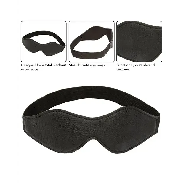 California Exotic Novelties Anal Nocturnal Collection Stretch to Fit Eye Mask Black