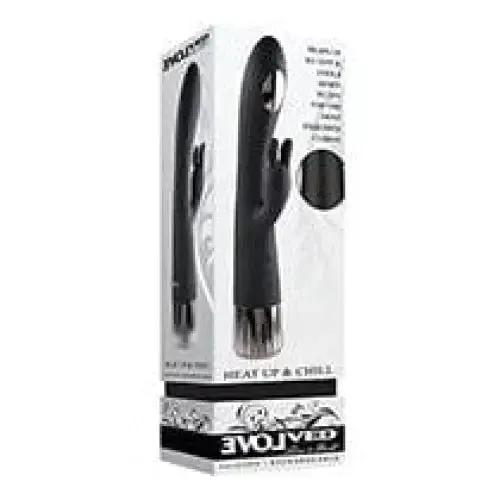 Evolved Vibrators Evolved Heat Up Chill Gspot Rabbit Black