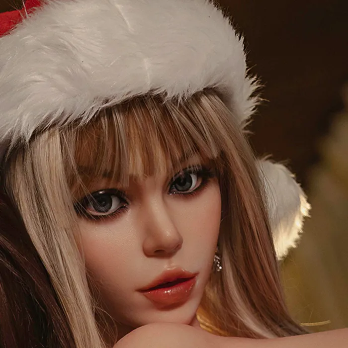 HEADSYM44NATURALSILICONEBROWNM16IMPLANTED HAIRMOVABLE JAW SY Doll Male Sex Toys