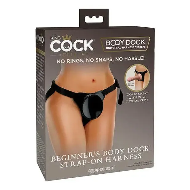 King Cock Elite King Cock Elite Beginners Body Dock Strap On Harness Black Female Sex Toys King Cock Elite King Cock Elite Beginners Body Dock Strap On Harness Black Female Sex Toys