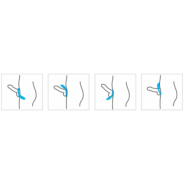 Laid P2 Stretch Cock Ring Blue 47 mm Laid Male Sex Toys