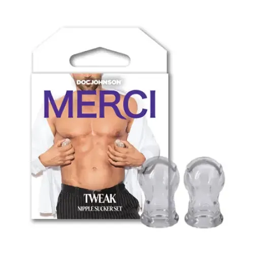 Merci Tweak Nipple Sucker Set Clear dj Anal