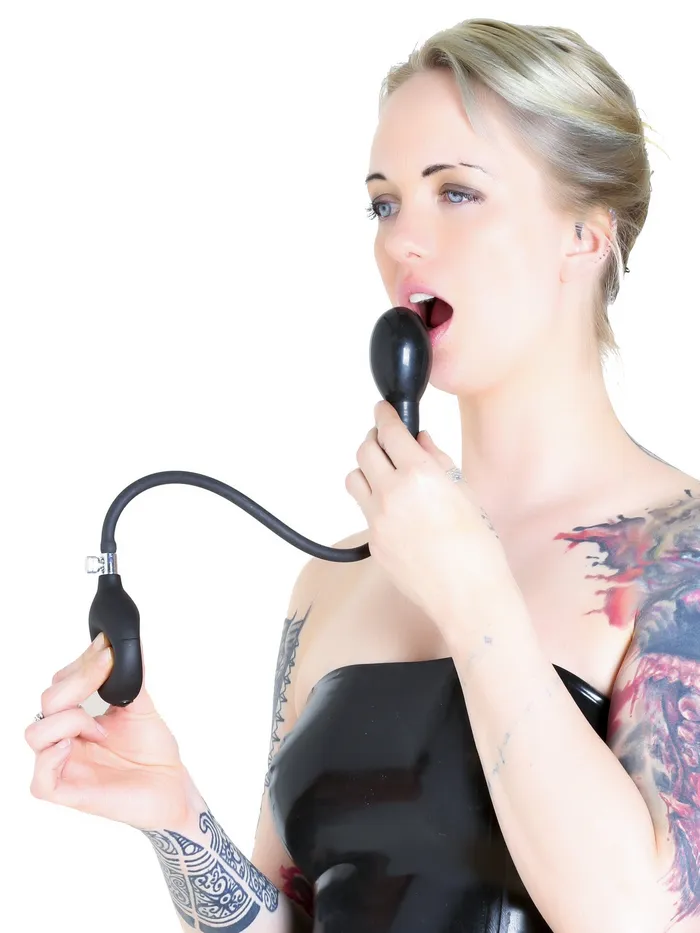 Moulded Rubber Pump Up Gag HonourSkintwocom Male Sex Toys