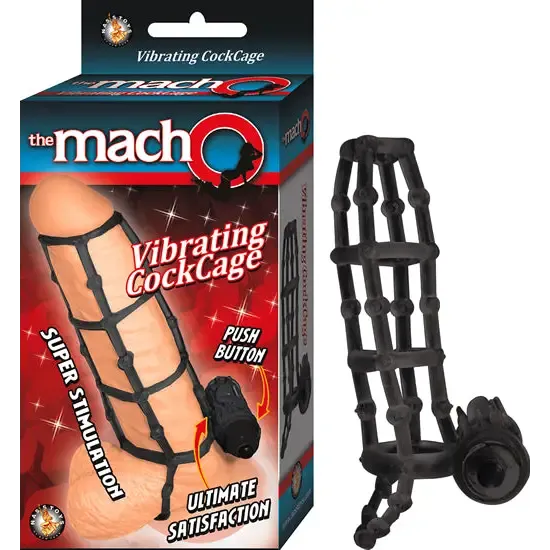 Nasstoys Anal Macho Vibrating Cockcage Black