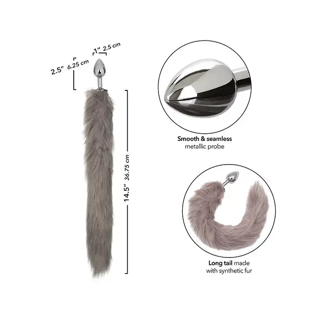 Running Wild Tail Metallic Anal Probe California Exotic Novelties Anal