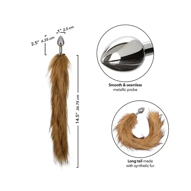 Running Wild Tail Metallic Anal Probe California Exotic Novelties Anal