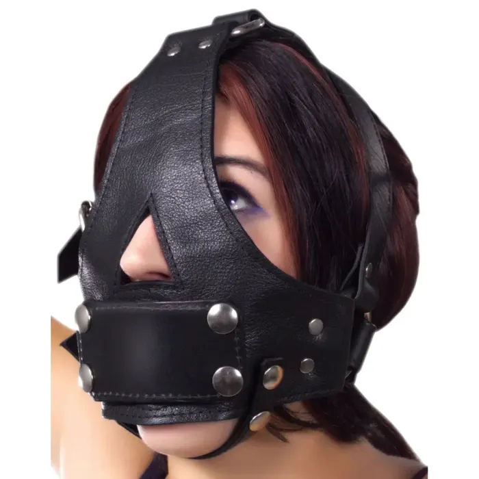 Strict Leather Female Sex Toys Strict Leather Bishop Head Harness With Removable Gag Strict Leather Female Sex Toys Strict Leather Bishop Head Harness With Removable Gag