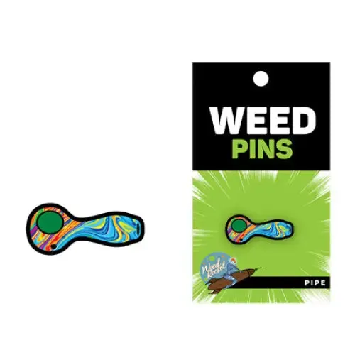 WoodRocket Male Sex Toys Weed Pipe with Swirled Color Fill