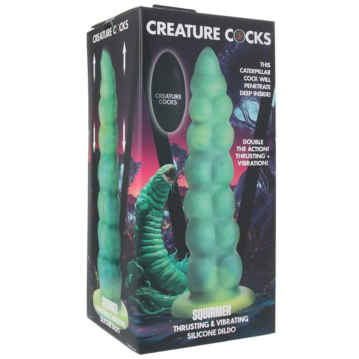 XR Brands Dildos Creature Cocks Squirmer Thrusting Vibrating Dildo