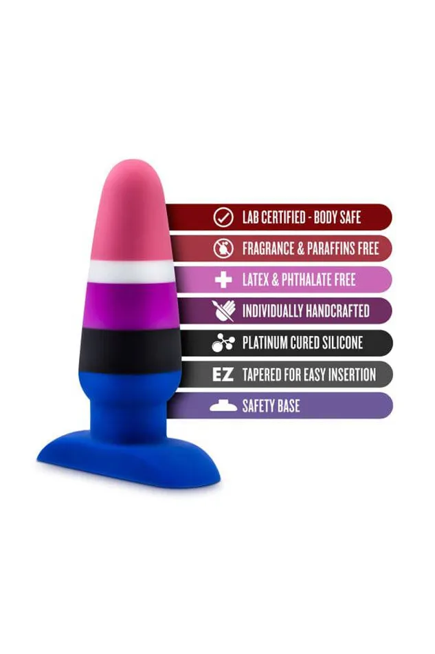 Anal Blush Novelties Avant Pride P5 Fluid Silicone Butt Plug Blush