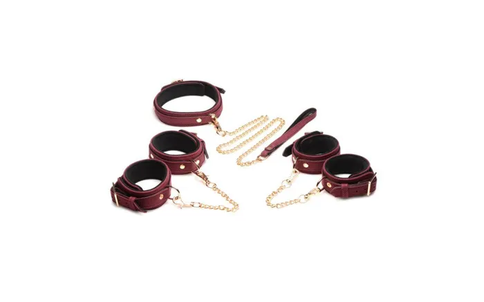 Anal Master Series 6 Pc Vegan Bondage Set Various Materials