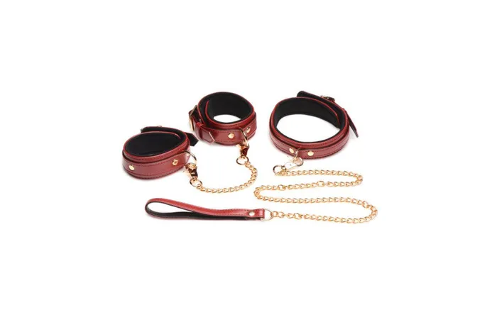 Anal Master Series 6 Pc Vegan Bondage Set Various Materials