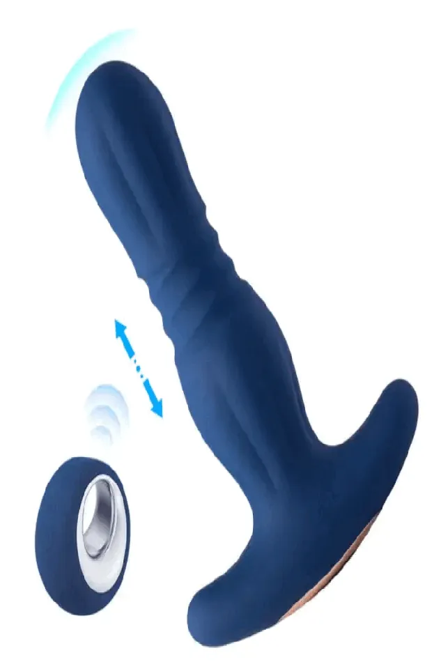 Honey Play Box Anal Honey Play Box Agas Thrusting Butt Plug with Remote Control Blue Honey Play Box Anal Honey Play Box Agas Thrusting Butt Plug with Remote Control Blue