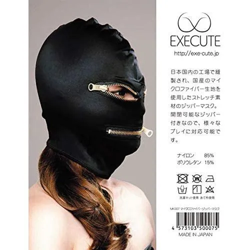 Male Sex Toys EXECUTE Execute Microfiber Mask With Zips