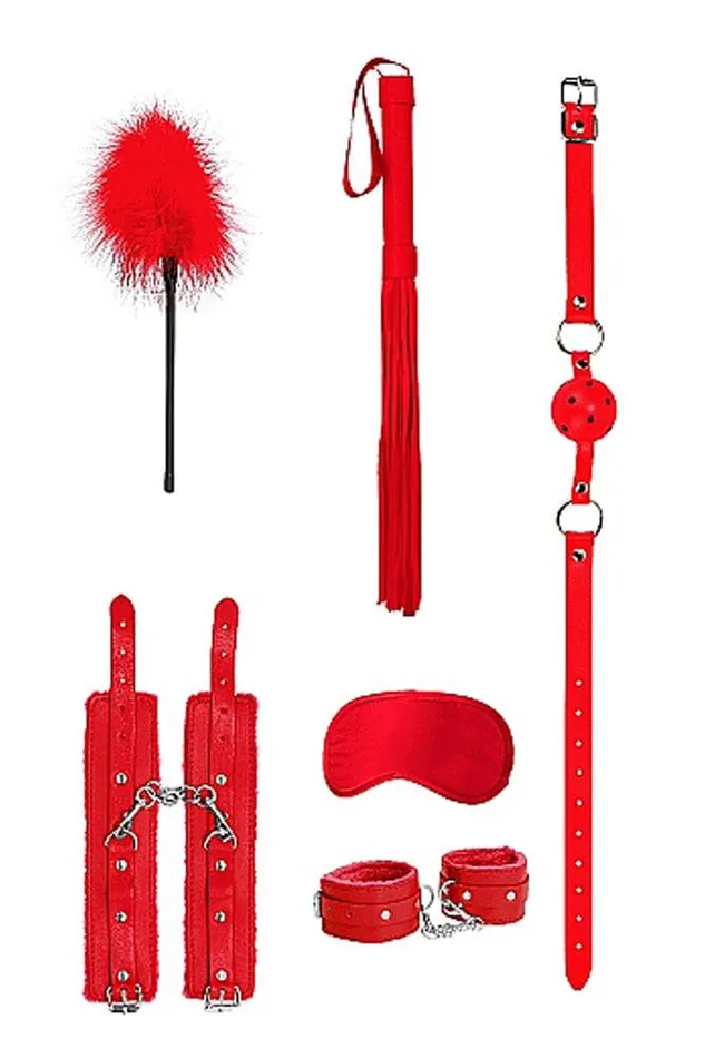 Ouch by Shots Toys Beginner Bondage Kit Red Shots Toys Couples
