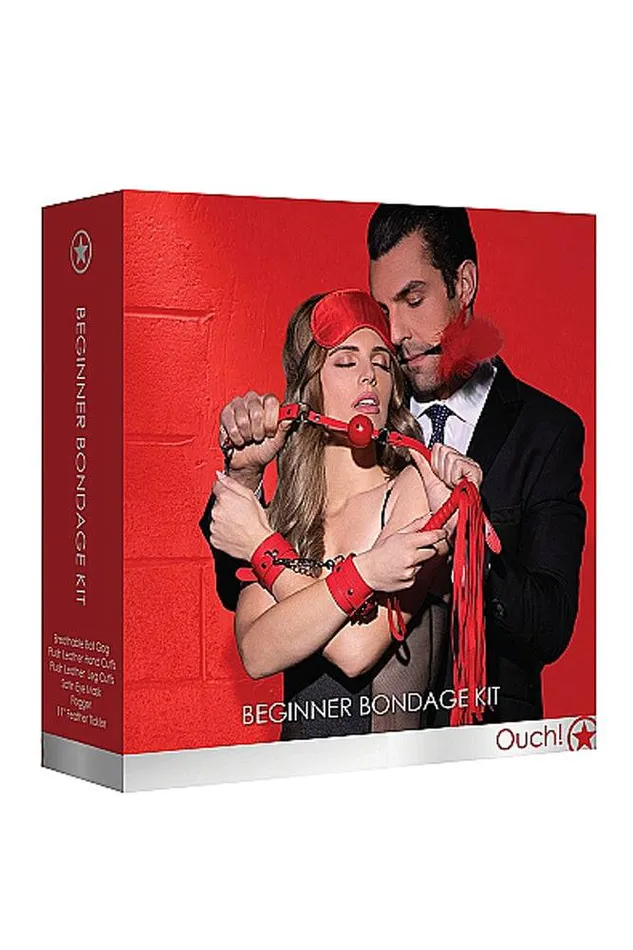 Ouch by Shots Toys Beginner Bondage Kit Red Shots Toys Couples