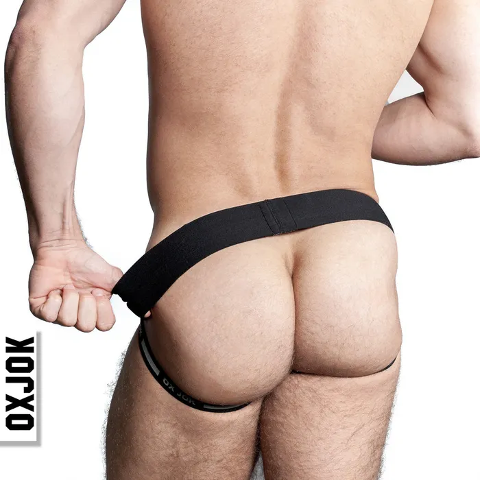 OXJOK Airmesh Jockstrap Tar Black OXBALLS Anal