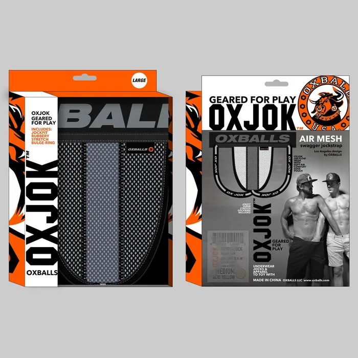 OXJOK Airmesh Jockstrap Tar Black OXBALLS Anal