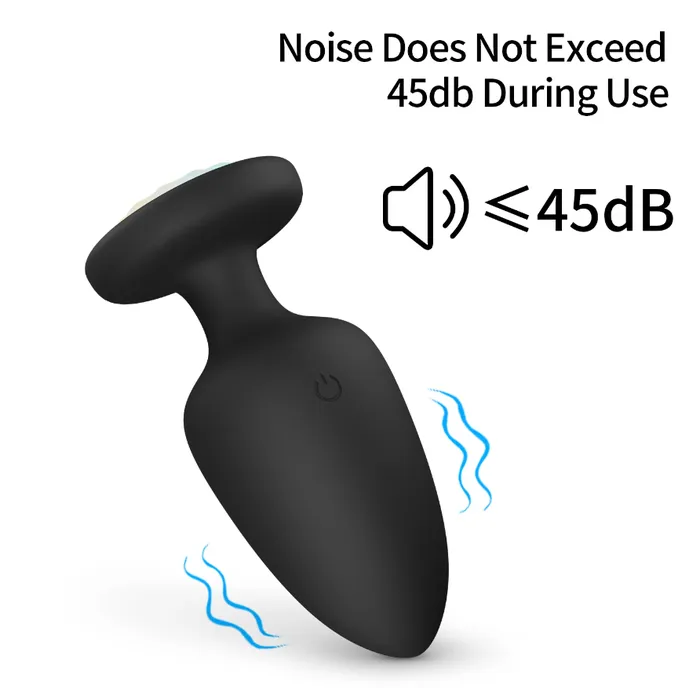 Remote Control Vibrating Anal Plug with LED Light Adultskart Male Sex Toys
