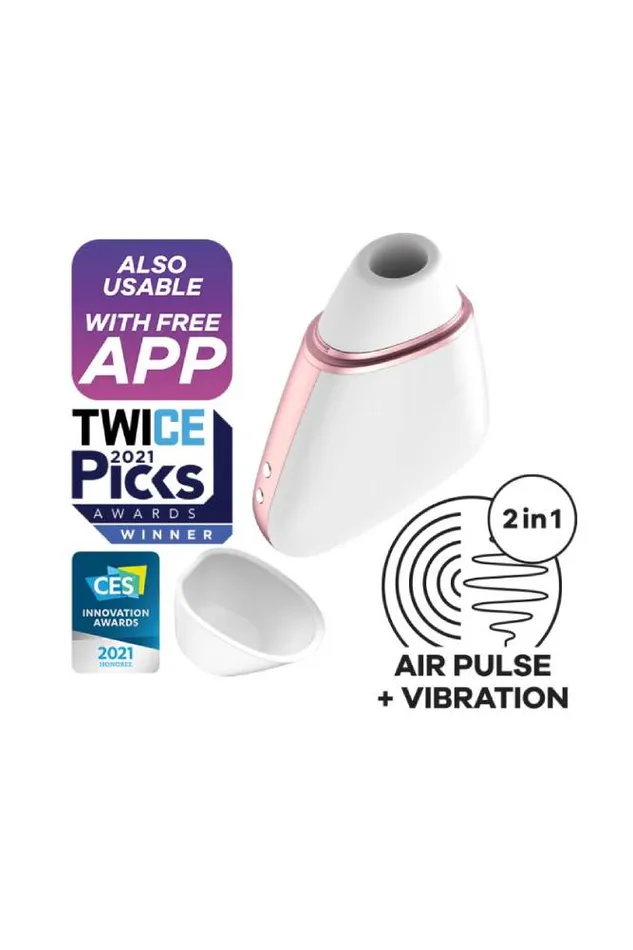 Satisfyer Vibrators Satisfyer Love Triangle Bluetooth Air Pulse Clitoral Stimulator Various Colors