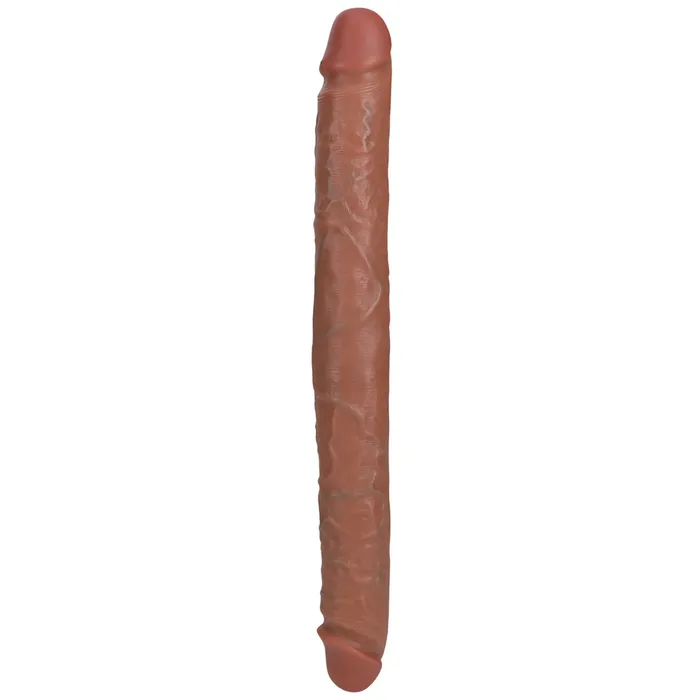 Shots Toys Dildos Shots Real Rock Straight Thick 16 Inch Double Dildo Tan