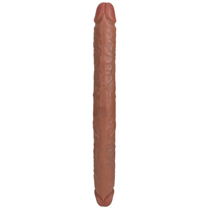 Shots Toys Dildos Shots Real Rock Straight Thick 16 Inch Double Dildo Tan