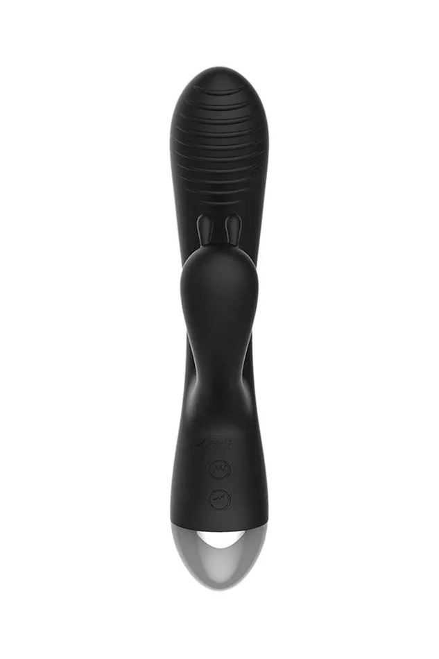 Shots Toys Electroshock EStimulation Rabbit Vibrator Black Shots Toys Vibrators