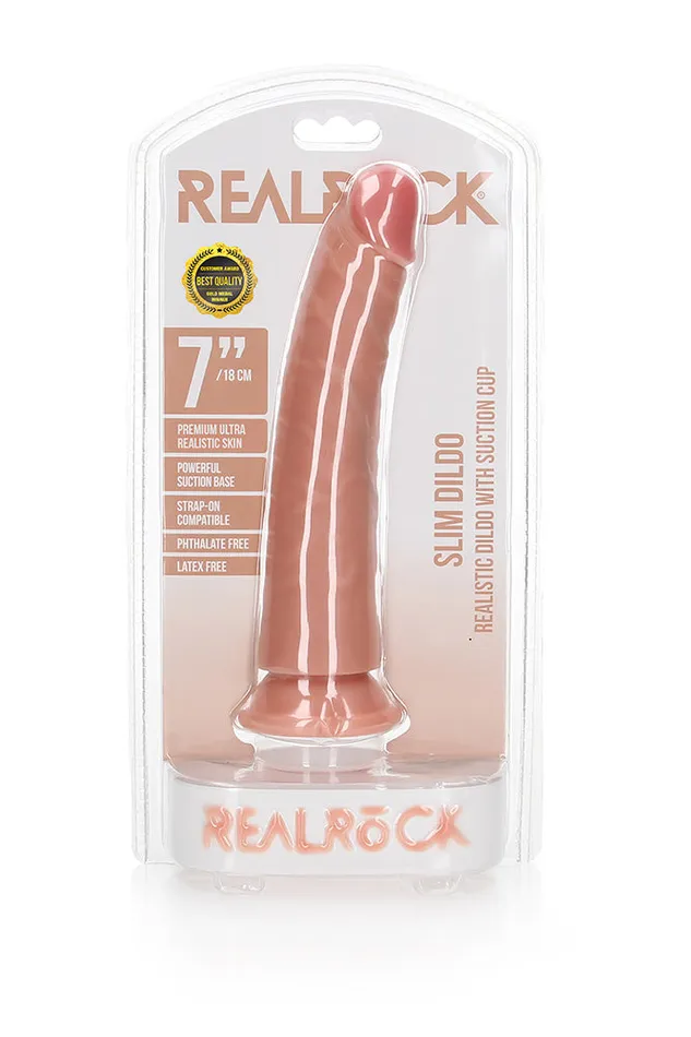 Shots Toys RealRock 7 inch Slim Dildo Various Colors Shots Toys Dildos