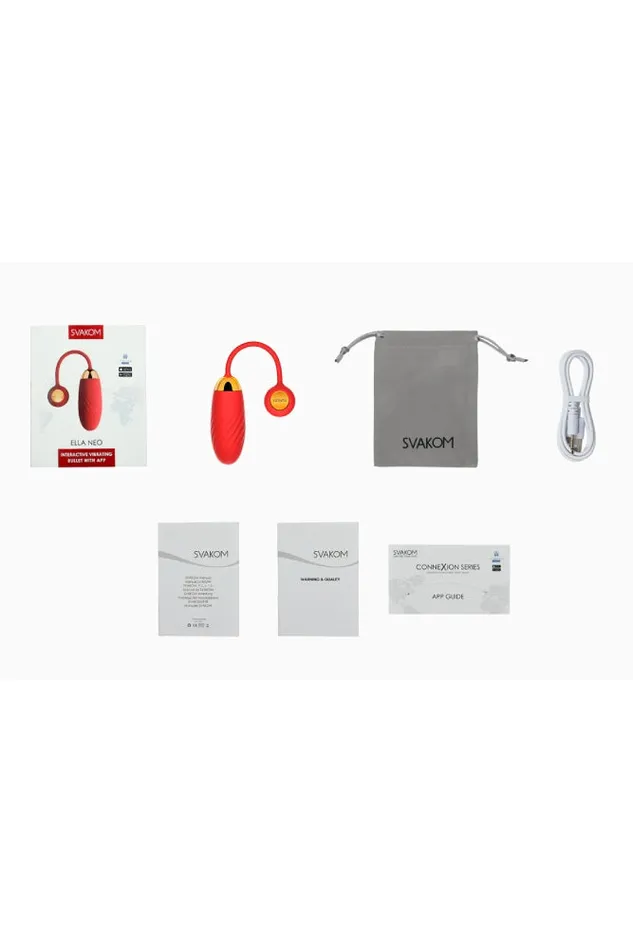 Svakom Female Sex Toys Svakom Ella Neo Bluetooth Bullet Vibrator Red