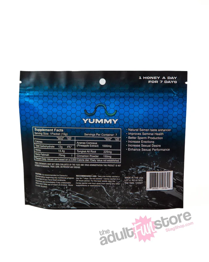 Vibrators Cousins Group Yummy Ejaculate Flavor Enhancer 7 Honey Sachets Cousins Group